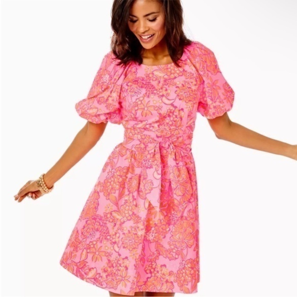 NWOT Lilly Pulitzer Knoxlie Dress Mandevilla Baby Days Bloom Size 12 - Picture 1 of 16